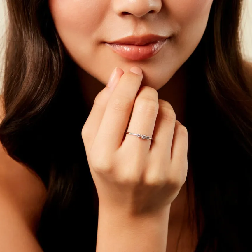 Bague Donya Argent Blanc Oxyde De Zirconium-Histoire d'Or Hot