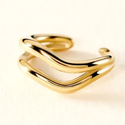 Bague D'oreille Unitaire Lauri Acier Doré-Histoire d'Or Sale