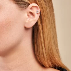 Histoire d'Or Bague D'oreille Unitaire Navette De Zirconium