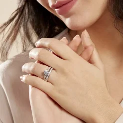 Histoire d'Or Bague Double Jeu De Zirconium