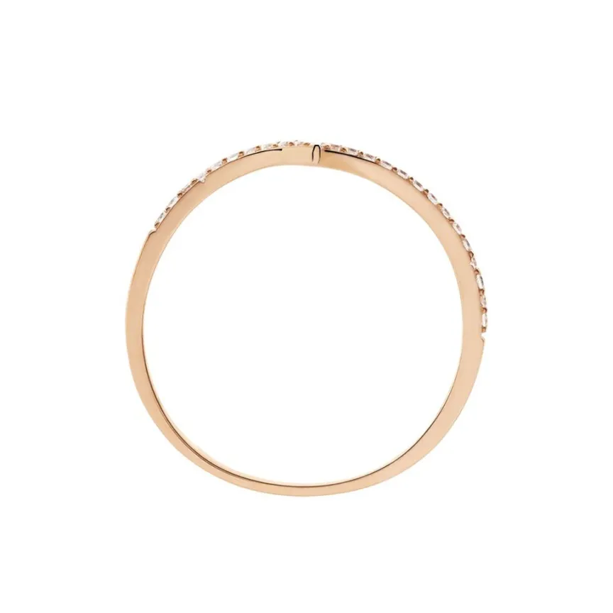 Bague Dounia Or Rose Oxyde De Zirconium-Histoire d'Or