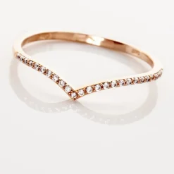 Bague Dounia Or Rose Oxyde De Zirconium-Histoire d'Or