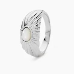 Bague Egerie Argent Blanc Nacre-Histoire d'Or Best