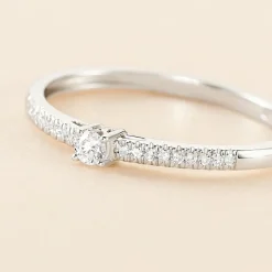 Bague Eliisa Or Blanc Diamant-Histoire d'Or Online