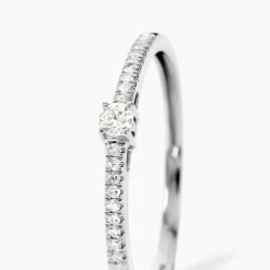 Bague Eliisa Platine Blanc Diamant-Histoire d'Or Clearance