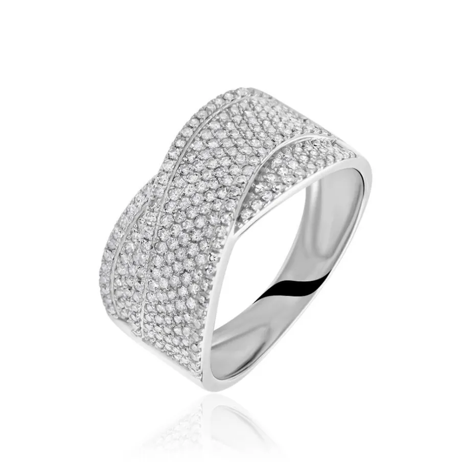 Histoire d'Or Bague Elyne Or Blanc Diamant