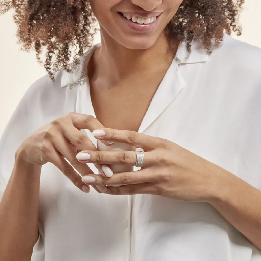 Histoire d'Or Bague Elyne Or Blanc Diamant