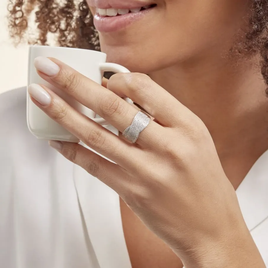 Histoire d'Or Bague Elyne Or Blanc Diamant
