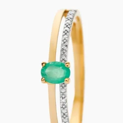 Bague Emeald Is The New Black Or Jaune Emeraude Diamant-Histoire d'Or Sale