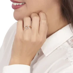 Bague Emelyne Or Rose Diamant-Histoire d'Or Discount