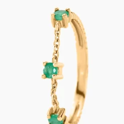 Bague Esmerald Rendez Vous Or Jaune Emeraude-Histoire d'Or Discount