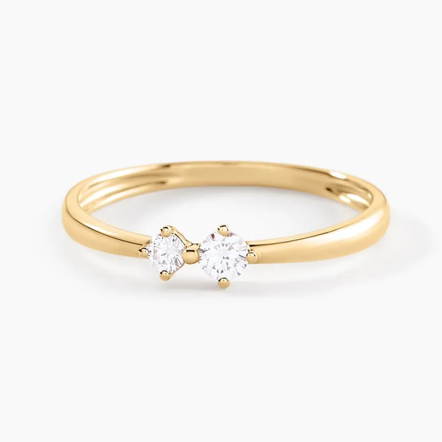Bague Eugenio Or Jaune Diamant Synthétique-Histoire d'Or Hot