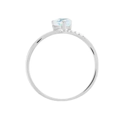Histoire d'Or Bague Eva Or Blanc Topaze Et Oxyde De Zirconium