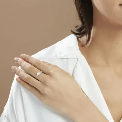 Bague Florenty Argent Blanc Perle De Culture Et Oxyde De Zirconium-Histoire d'Or Discount