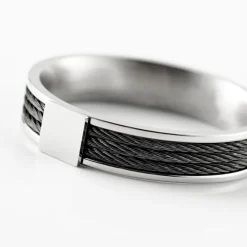 JOURDAN Bague Gaetane Acier Blanc