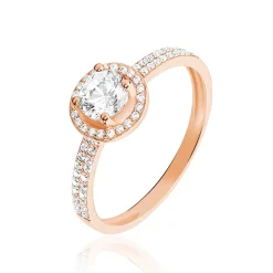 Bague Garine Or Rose Oxyde De Zirconium-Histoire d'Or Discount