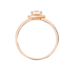 Bague Garine Or Rose Oxyde De Zirconium-Histoire d'Or Discount