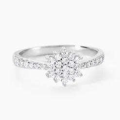 Bague Garoune Argent Blanc Oxyde De Zirconium-Histoire d'Or Clearance