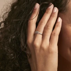 Bague Garoune Argent Blanc Oxyde De Zirconium-Histoire d'Or Clearance