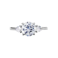 Bague Giana Or Blanc Oxyde De Zirconium-Histoire d'Or