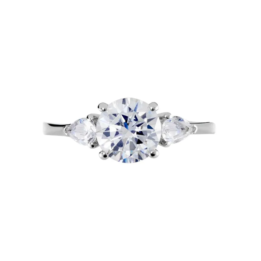 Bague Giana Or Blanc Oxyde De Zirconium-Histoire d'Or