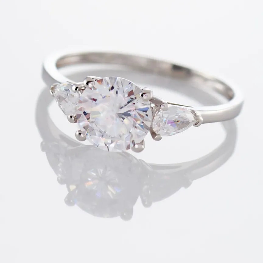 Bague Giana Or Blanc Oxyde De Zirconium-Histoire d'Or