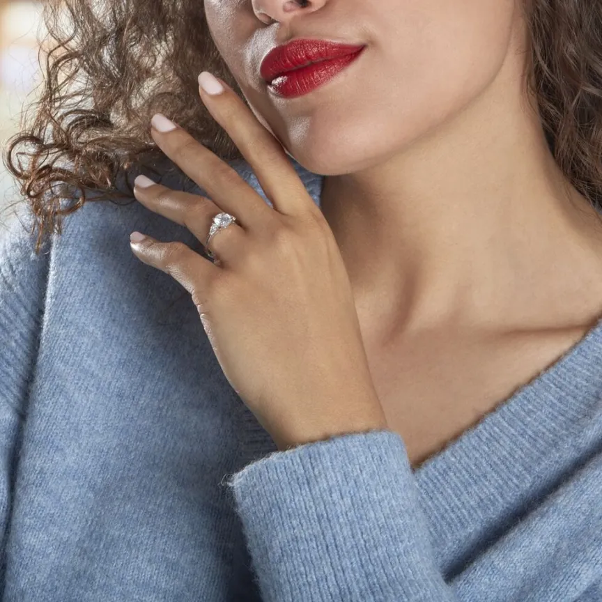 Bague Giana Or Blanc Oxyde De Zirconium-Histoire d'Or