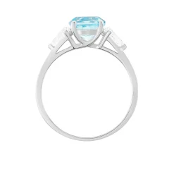 Bague Giana Or Blanc Topaze Et Oxyde De Zirconium-Histoire d'Or Discount