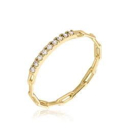 Bague Grady Plaqué Or Jaune Oxyde De Zirconium-Histoire d'Or Outlet