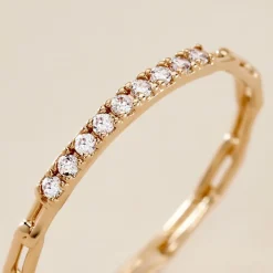 Bague Grady Plaqué Or Jaune Oxyde De Zirconium-Histoire d'Or Outlet