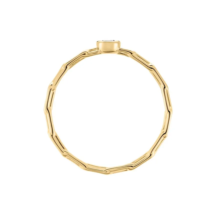 Bague Grady Plaqué Or Jaune Oxyde De Zirconium-Histoire d'Or Online