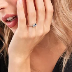 Bague Guillemette Argent Blanc Pierre D'imitation-Histoire d'Or Online