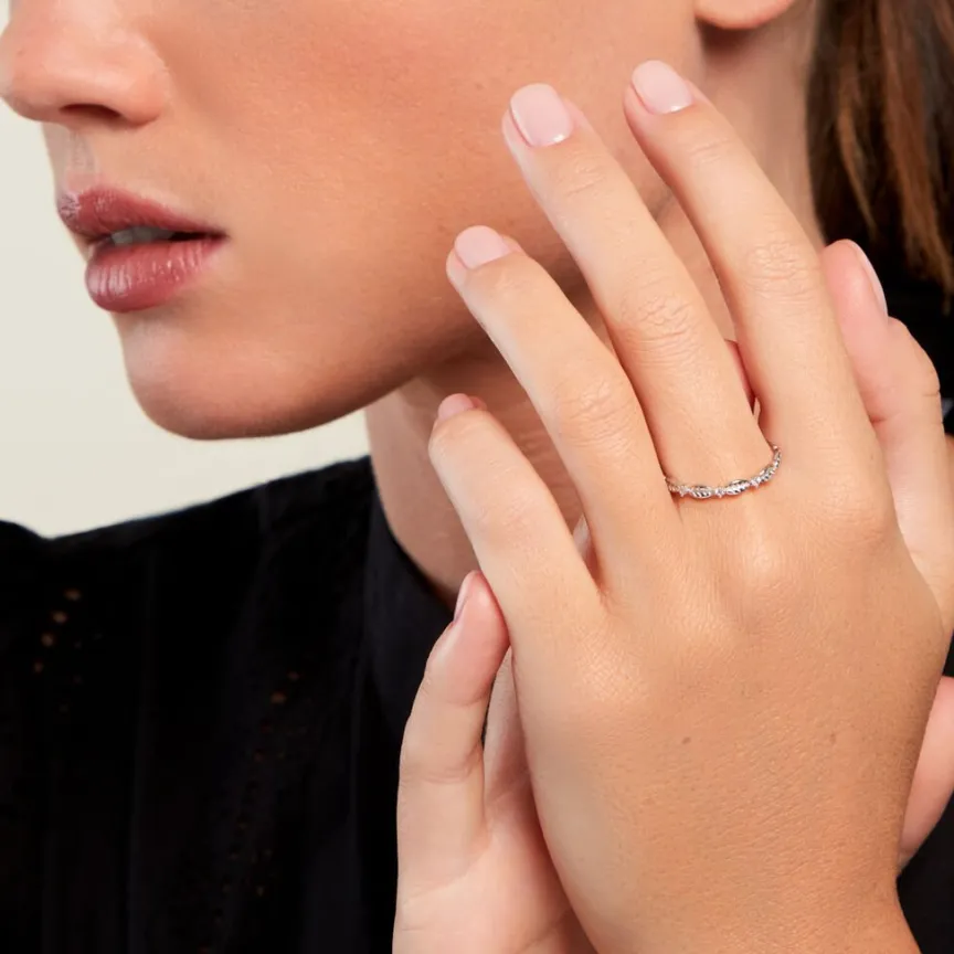 Bague Gypsiee Argent Blanc Oxyde De Zirconium-Histoire d'Or Sale