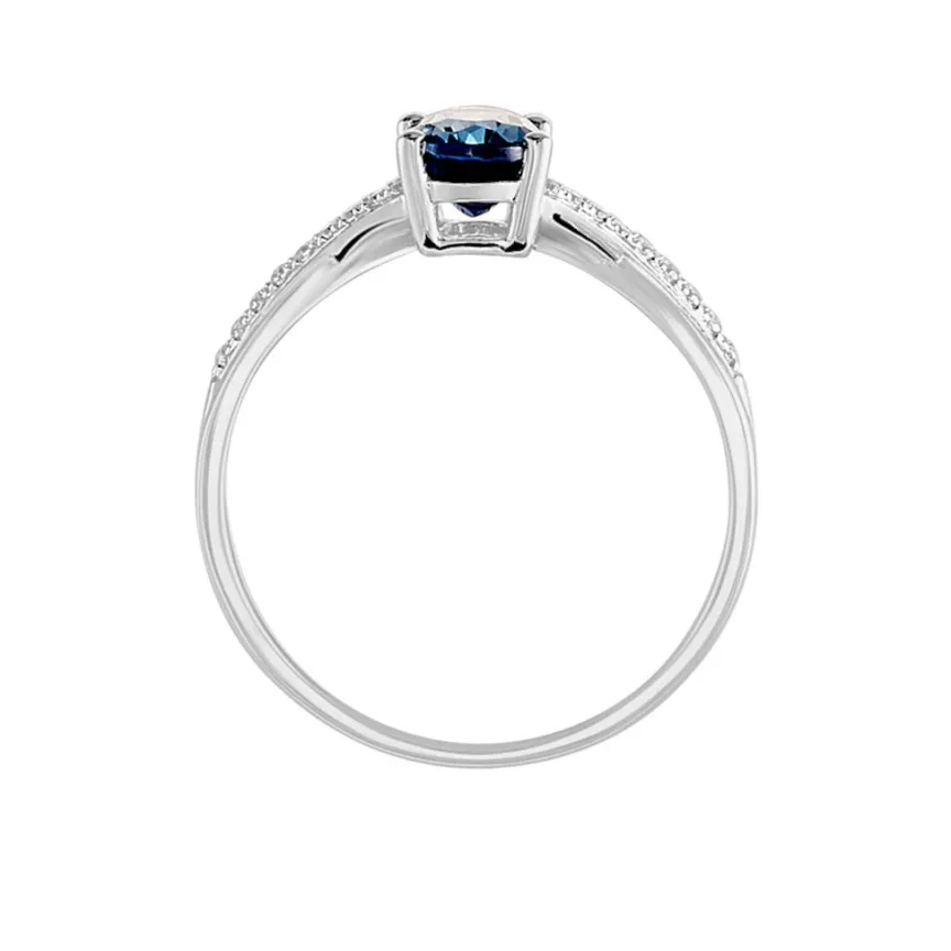 Bague Haissa Or Blanc Topaze Et Oxyde De Zirconium-Histoire d'Or Discount