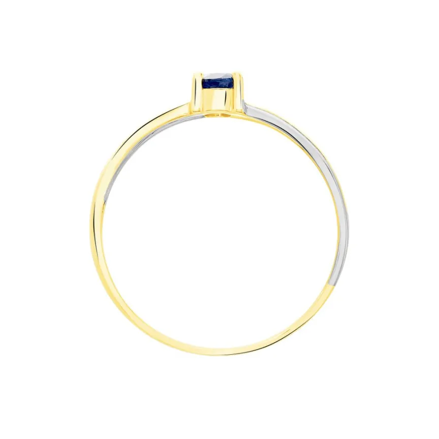 Bague Hannah Or Bicolore Saphir-Histoire d'Or Clearance