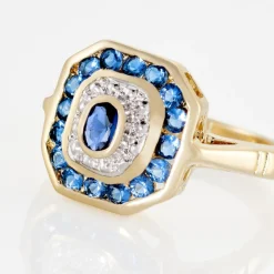 Bague Hans Plaqué Or Oxyde Pierre-Histoire d'Or New