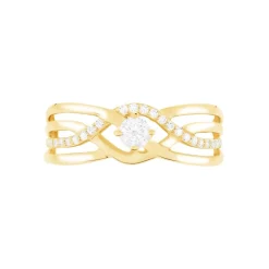 Bague Harmonia Or Jaune Oxyde De Zirconium-Histoire d'Or Outlet