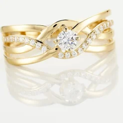 Bague Harmonia Or Jaune Oxyde De Zirconium-Histoire d'Or Outlet