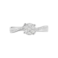 Bague Hebe Or Blanc Diamant-Histoire d'Or Clearance