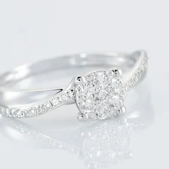 Bague Hebe Or Blanc Diamant-Histoire d'Or Clearance