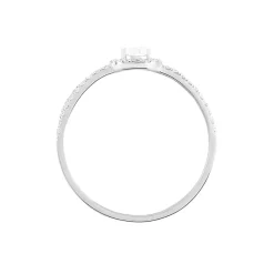 Bague Hildana Or Blanc Oxyde De Zirconium-Histoire d'Or Clearance