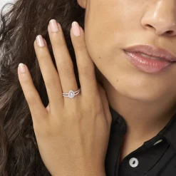 Bague Hildana Or Blanc Oxyde De Zirconium-Histoire d'Or Clearance