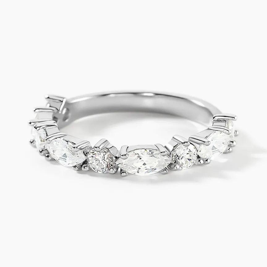 Bague Indira Argent Blanc Oxyde De Zirconium-Histoire d'Or Hot