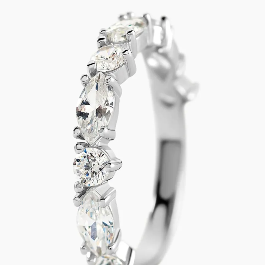 Bague Indira Argent Blanc Oxyde De Zirconium-Histoire d'Or Hot