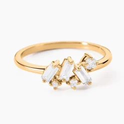 Bague Jardins D'hiver Plaqué Or Jaune Oxyde De Zirconium-Histoire d'Or Hot