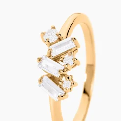 Bague Jardins D'hiver Plaqué Or Jaune Oxyde De Zirconium-Histoire d'Or Hot