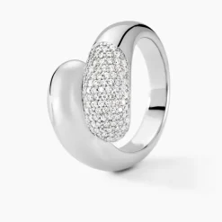 Bague Josyne Argent Blanc Oxyde De Zirconium-Histoire d'Or