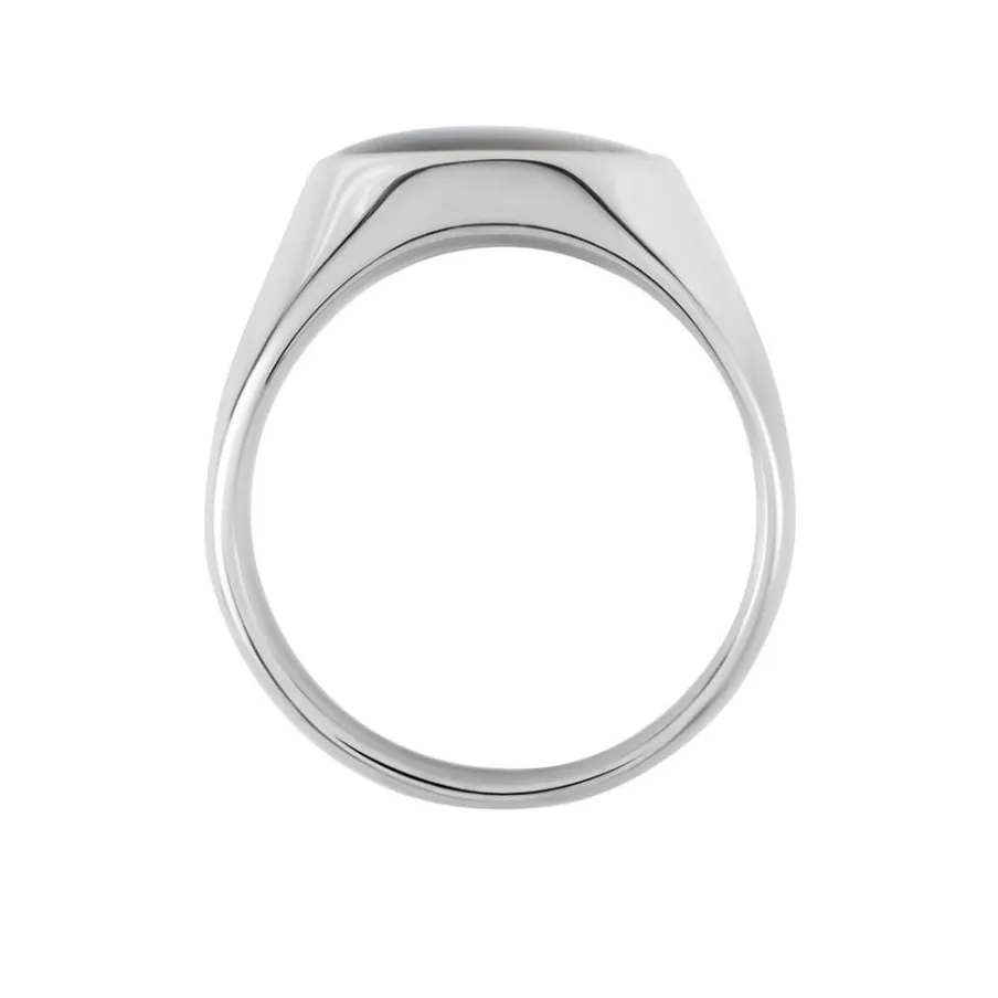 JOURDAN Bague Homme Arecibo Acier Blanc Carbone