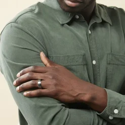 JOURDAN Bague Iron Tungstene Blanc