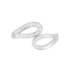 Bague Kali Argent Blanc Oxyde De Zirconium-Histoire d'Or Clearance